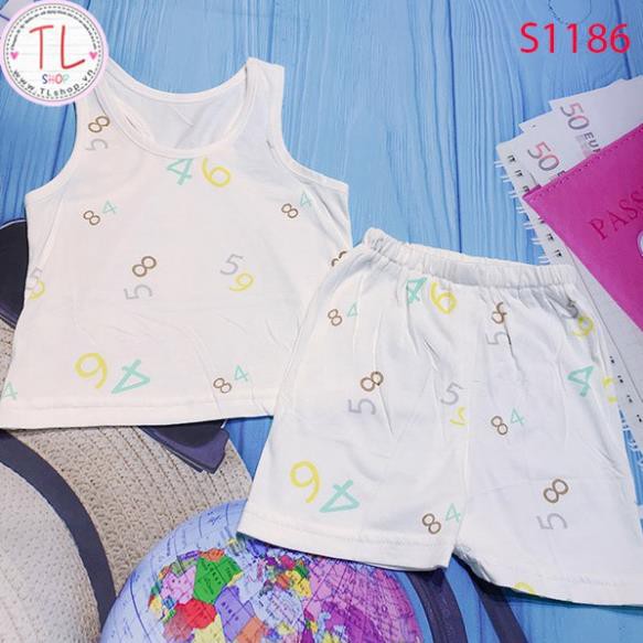 Thời Trang Trẻ Em -Bộ đùi họa tiết chữ số – Quần Áo Bé Trai - Bộ Bé Trai - Quần Áo Bé Gái - Bộ Bé