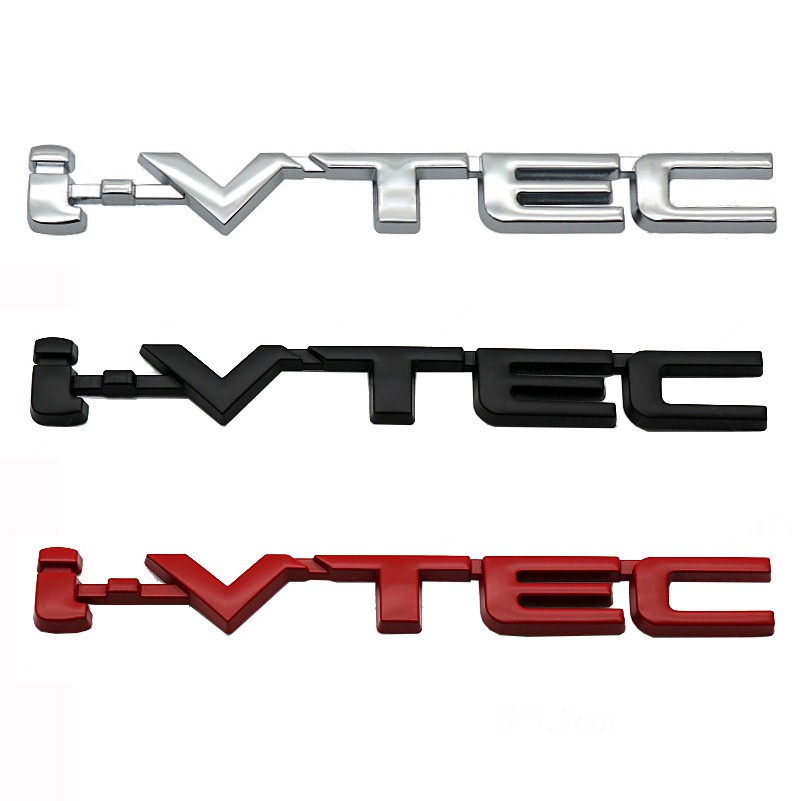 Miếng Dán Kim Loại In Chữ 2.4 210 220 370 gk5 vtec i-vtec turbo vti-Sawd Trang Trí Thân Xe Hơi honda civic city odyssey vezel crv accord