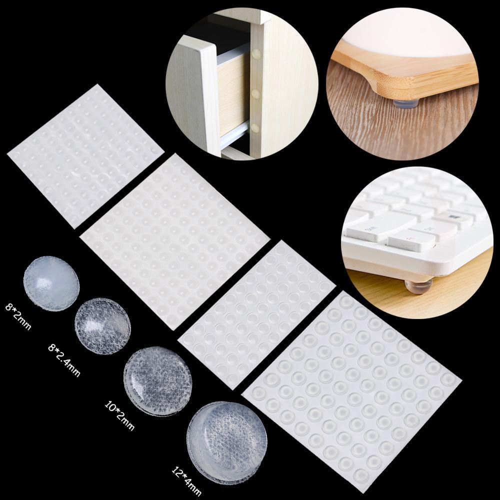 Set 50 / 64 / 80 / 100 Miếng Đệm Silicon Trong Suốt Tự Dính Chống Va Chạm