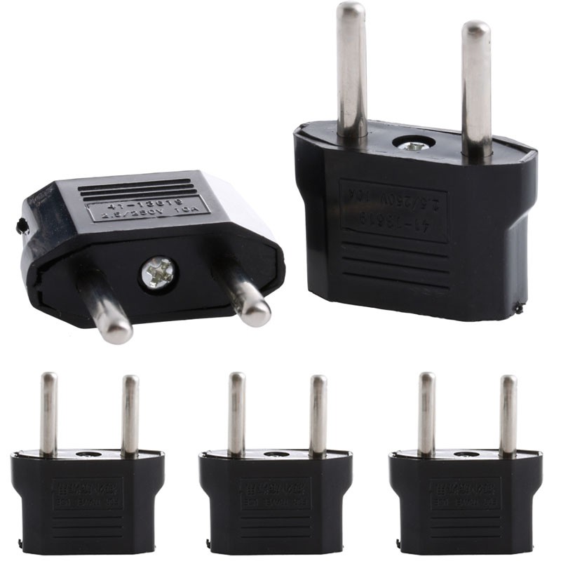 Set 5 phích cắm chuyển đổi US USA sang EU tiện dụng