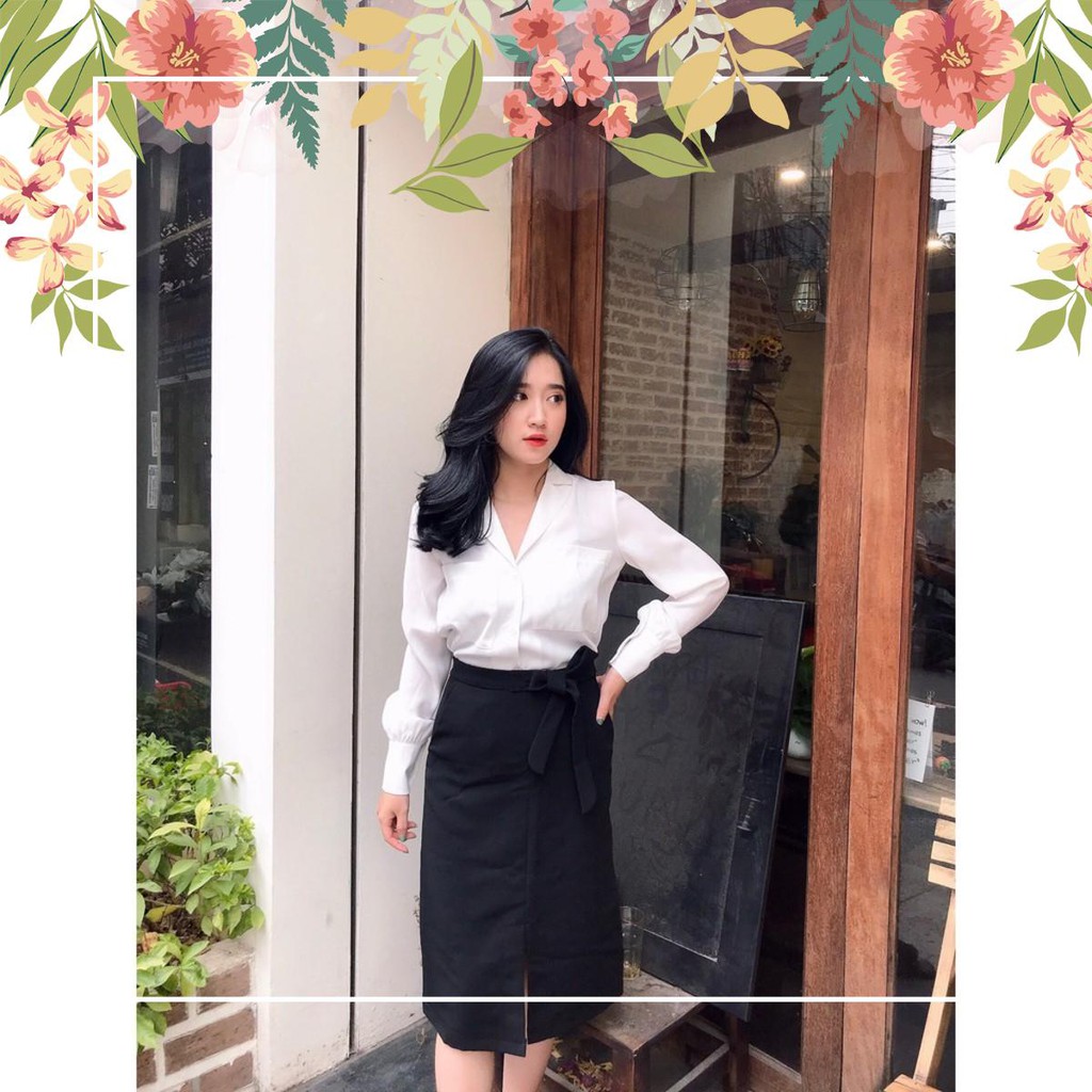 Áo Sơ Mi Nữ trắng công sở dài tay (kèm ảnh thật) | BigBuy360 - bigbuy360.vn