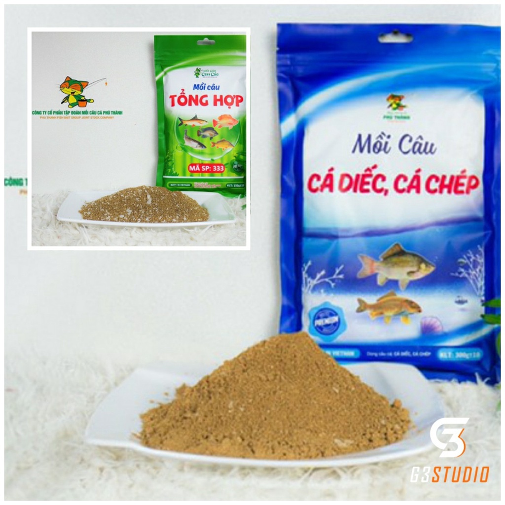 COMBO4 Mồi câu cá Diếc. Hãng mồi câu cá Phú Thành