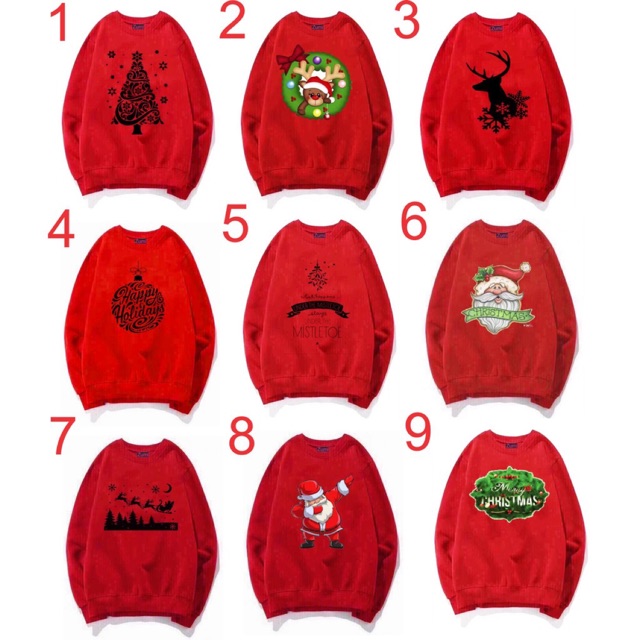 ÁO SWEATER THU ĐÔNG NOEL 2022 CAO CẤP có bigsize