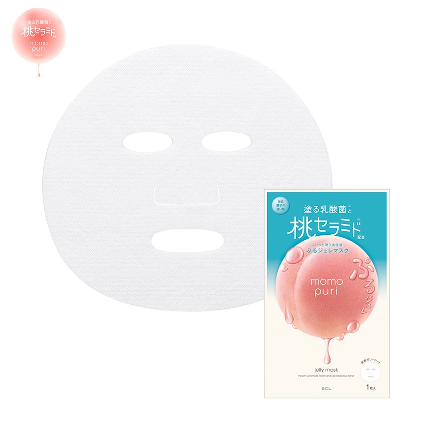 Hộp 4 miếng Mặt Nạ Giấy Momopuri Jelly Mask 22mlx4