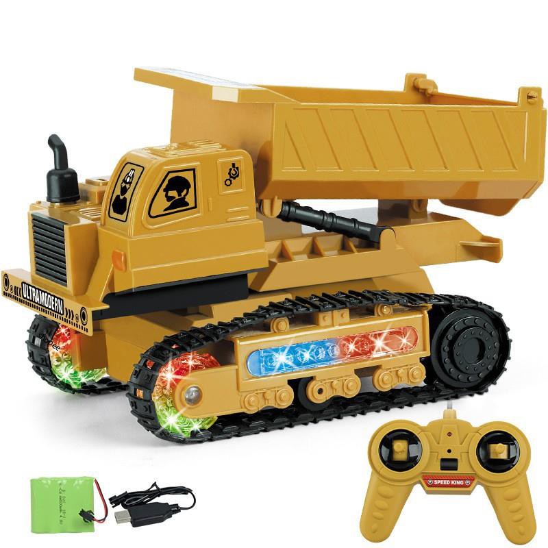 Đồ Chơi Trẻ Em Xe Ben Điều Khiển Từ Xa Chạy Bánh Xích