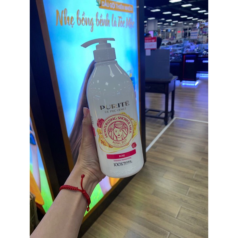 Sữa Tắm Purité Dưỡng Ẩm Sữa Ong chúa & Hoa Hồng 850ml | BigBuy360 - bigbuy360.vn