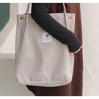 Túi tote vải, Túi canvas đeo vai thời trang Hàn Quốc
