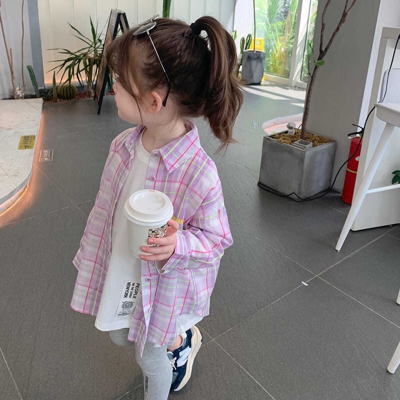 Áo Sơ Mi Thiết Kế Mới Mùa Thu Cho Bé Gái