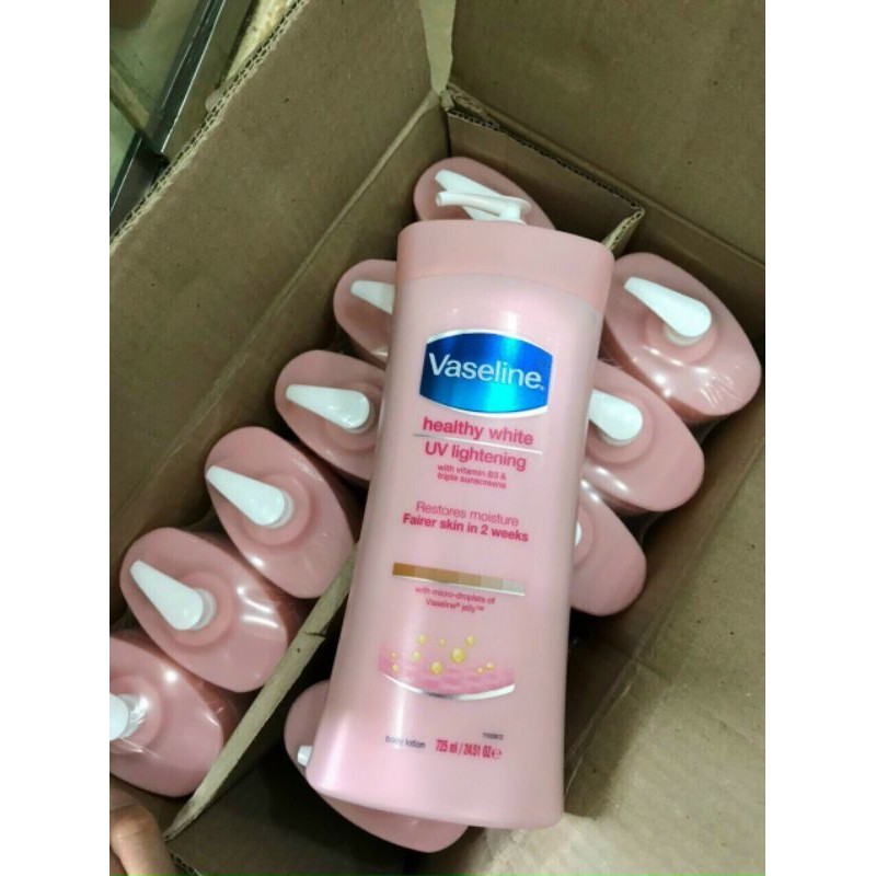 Lotion dưỡng thể trắng da Vaseline Healthy White UV Lightening 725mL | BigBuy360 - bigbuy360.vn