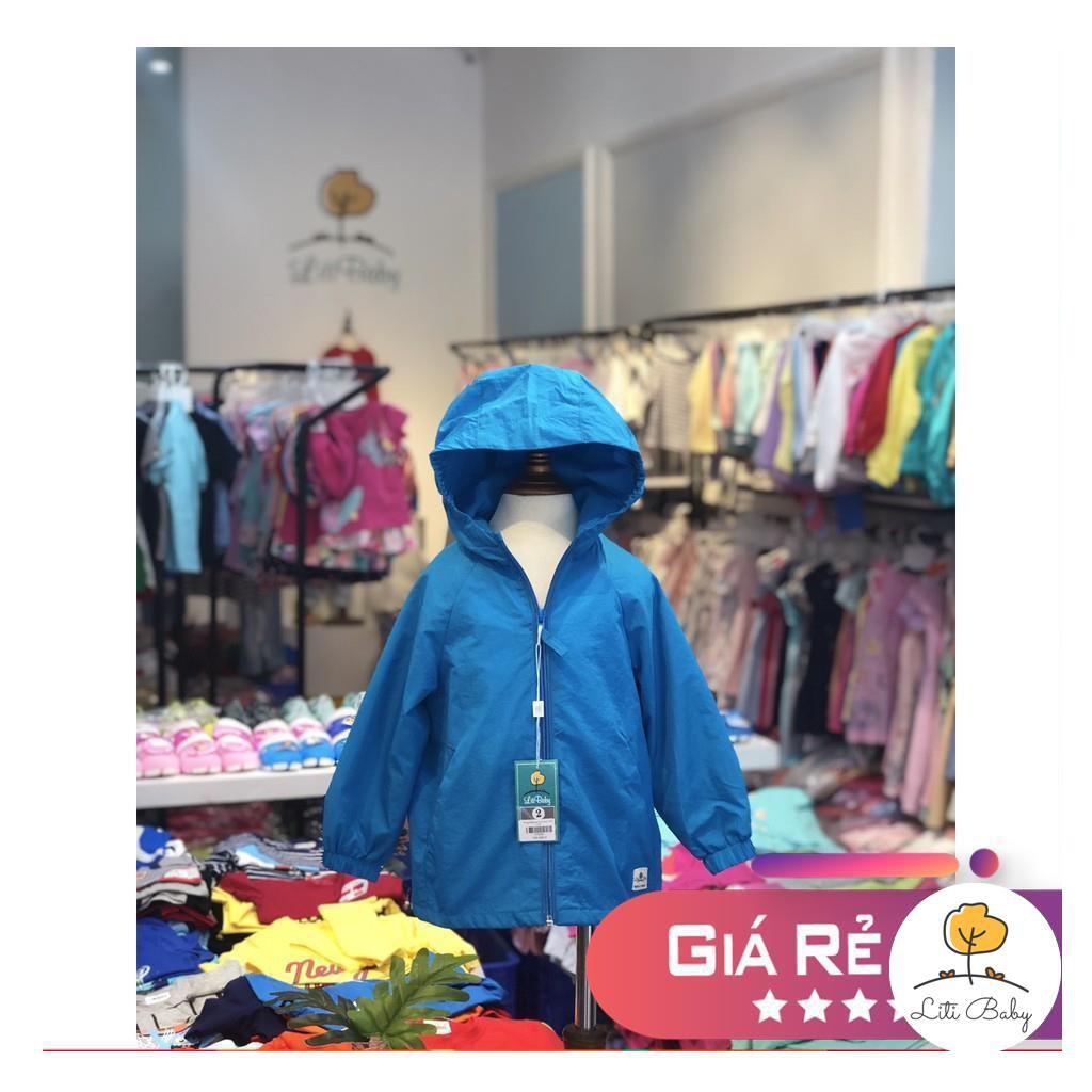 ÁO GIÓ LITIBABY TRƠN BÉ TRAI LÓT LƯỚI SIZE 2-8T