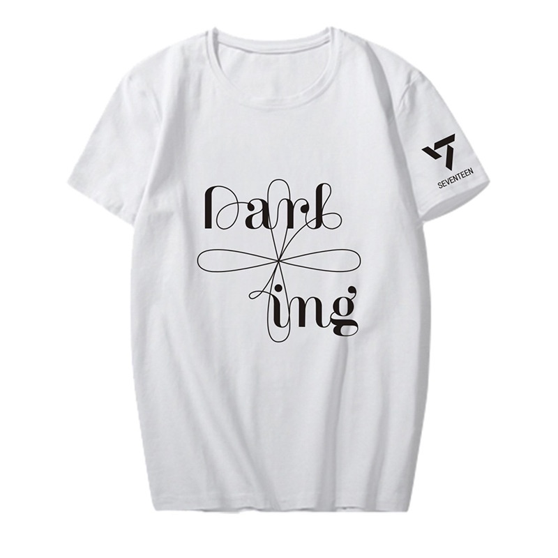 Áo Thun Tay Ngắn In Hình Nhóm Nhạc SEVENTEEN