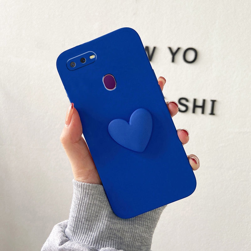 Ốp lưng OPPO A5S A12 F9 F9 Pro case Vỏ điện thoại thời trang tình yêu sáng tạo 3D + Phim bảo vệ