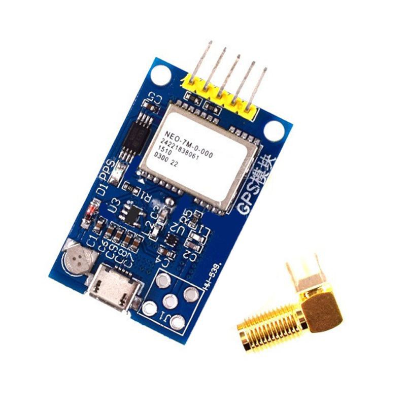 WER Mini GPS Satellite Positioning Module 51 NEO-6M/7M/8M Double Antenna Interface Microcontroller for STM32 C51 51 SCM MCU Development Board