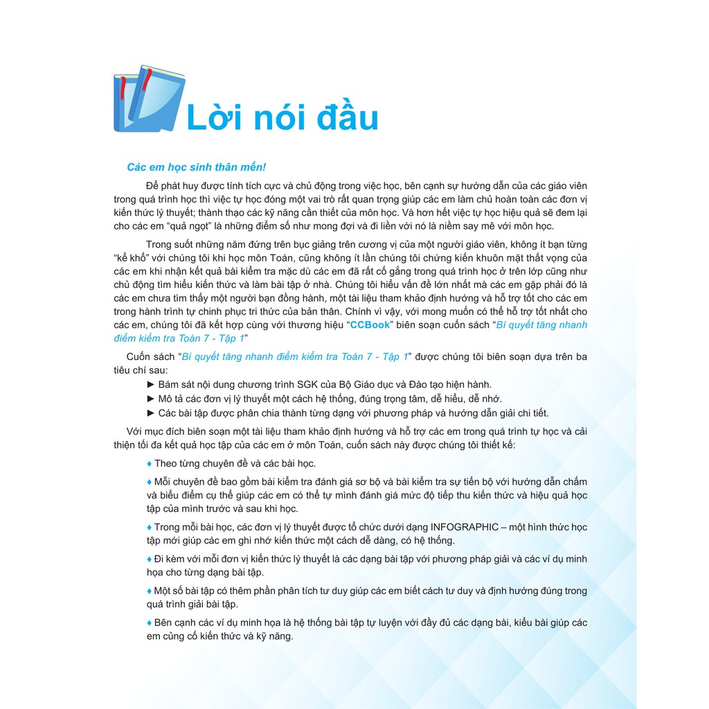 Sách - Combo Bí quyết tăng nhanh điểm kiểm tra Toán 7 (Tập 1,2)