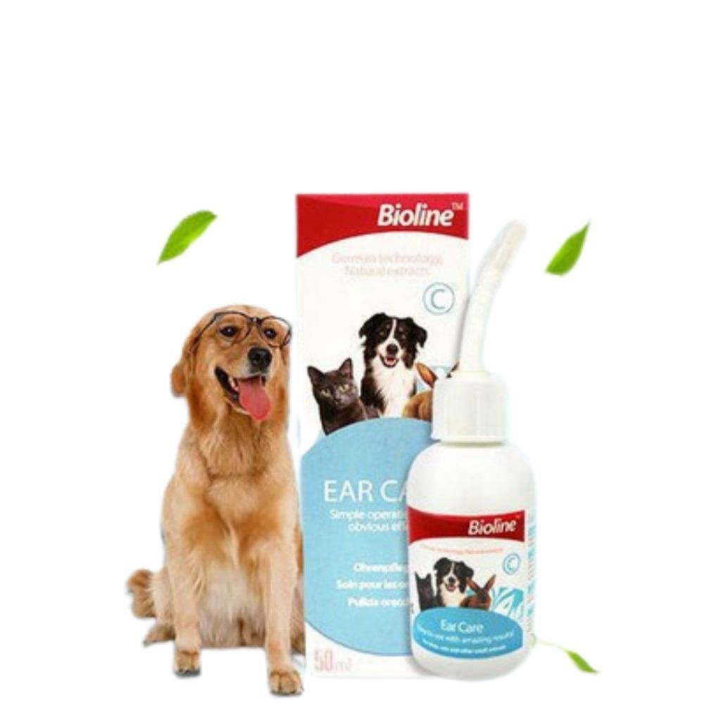Nước Rửa Vệ sinh Tai Cho Chó Mèo Ear Care Bioline 50ml