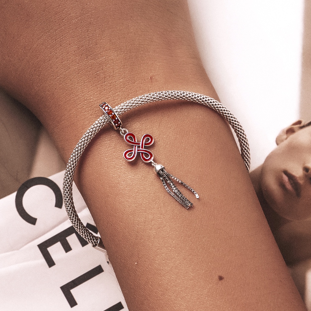 Hạt charm BAMOER Bạc 925 trang trí năm mới tùy chọn kiểu dáng