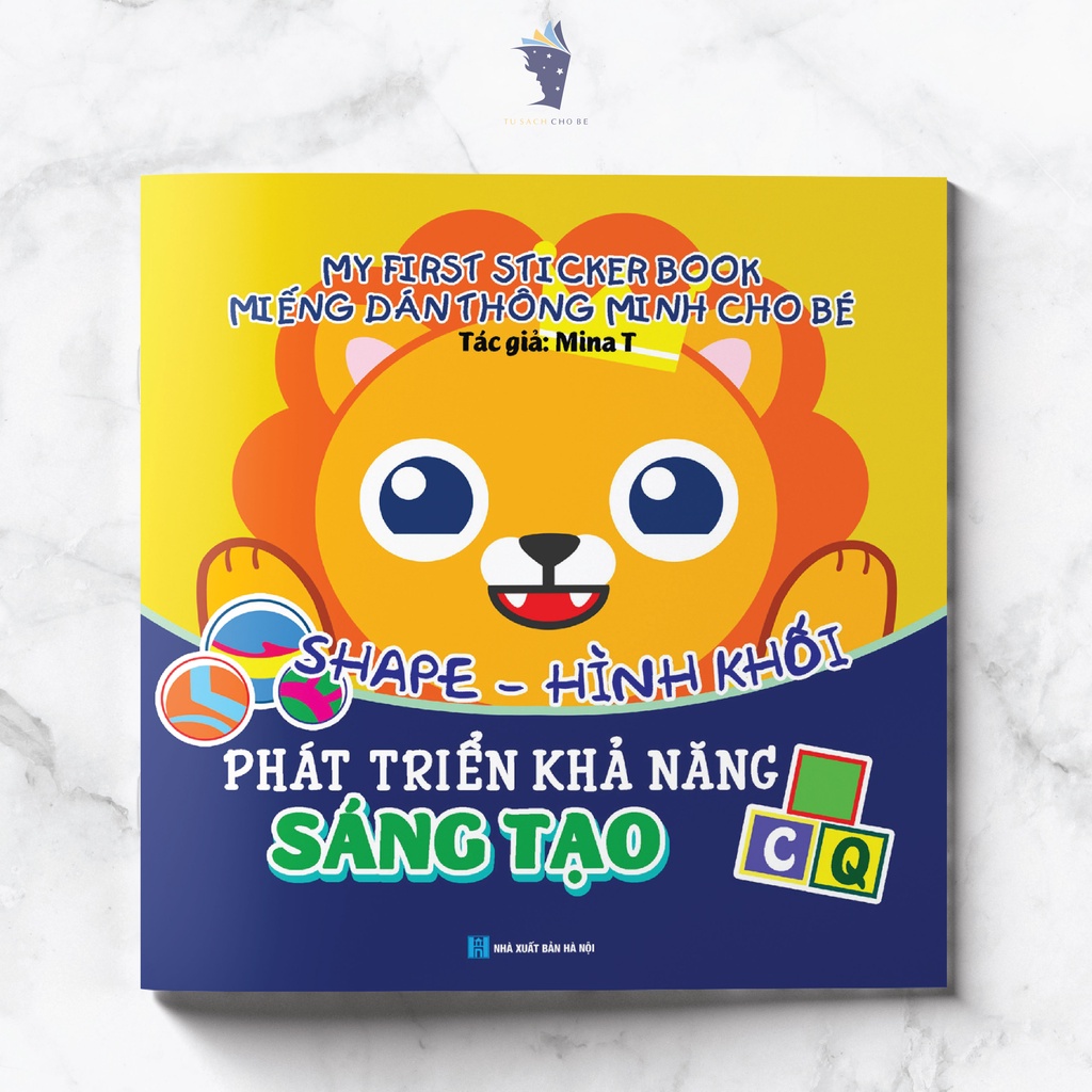 Sách -Bộ 6 cuốn: Miếng dán Thông minh cho bé Phát triển tư duy IQ - My First Sticker Book