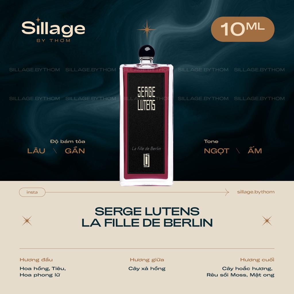 SERGE LUTENS LA FILLE DE BERLIN EDP | Mẫu thử nước hoa unisex