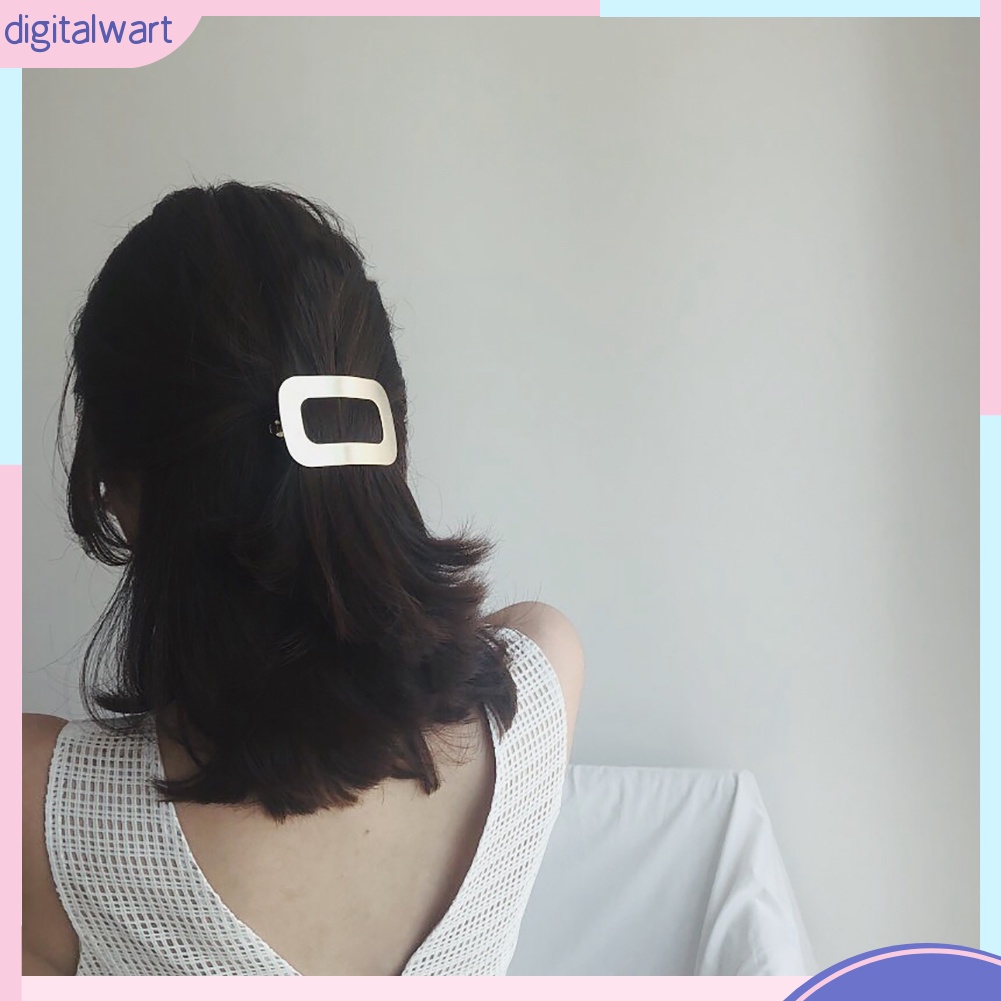 Kẹp Tóc Kim Loại Hình Chữ Nhật Thời Trang Cho Nữ
