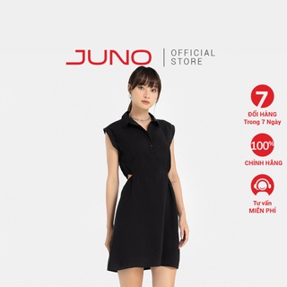 Đầm ngắn nữ thời trang juno sơmi thun eo jndlu014
