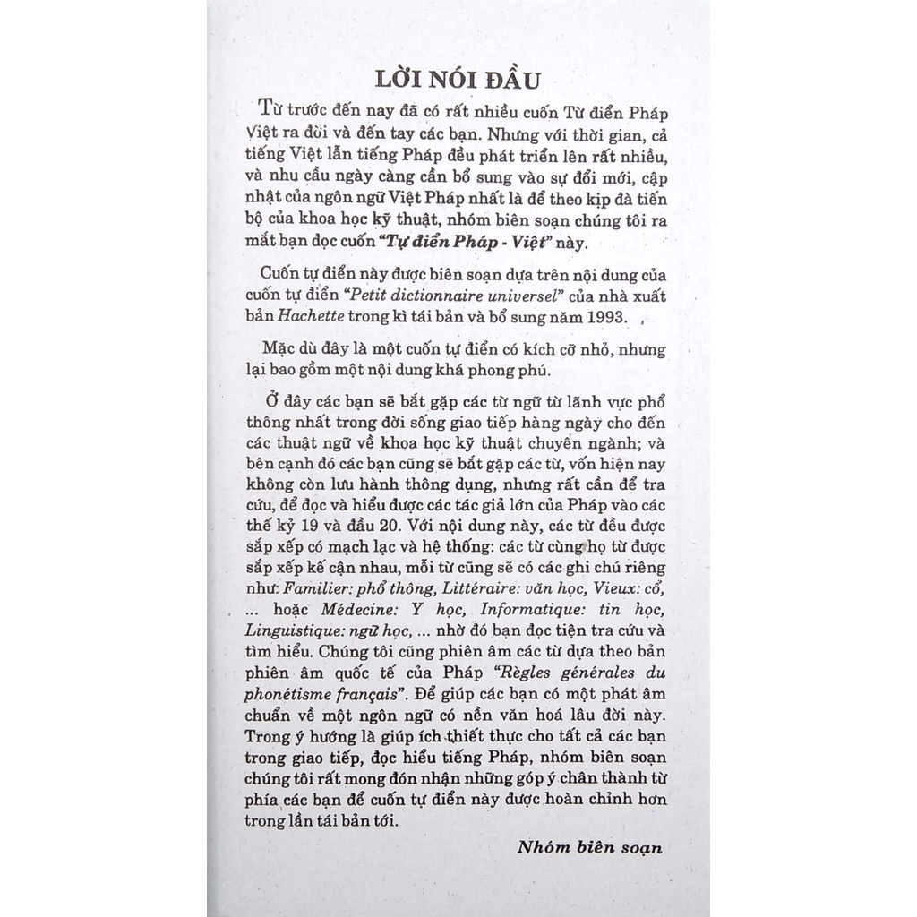 Sách Từ Điển Pháp - Việt