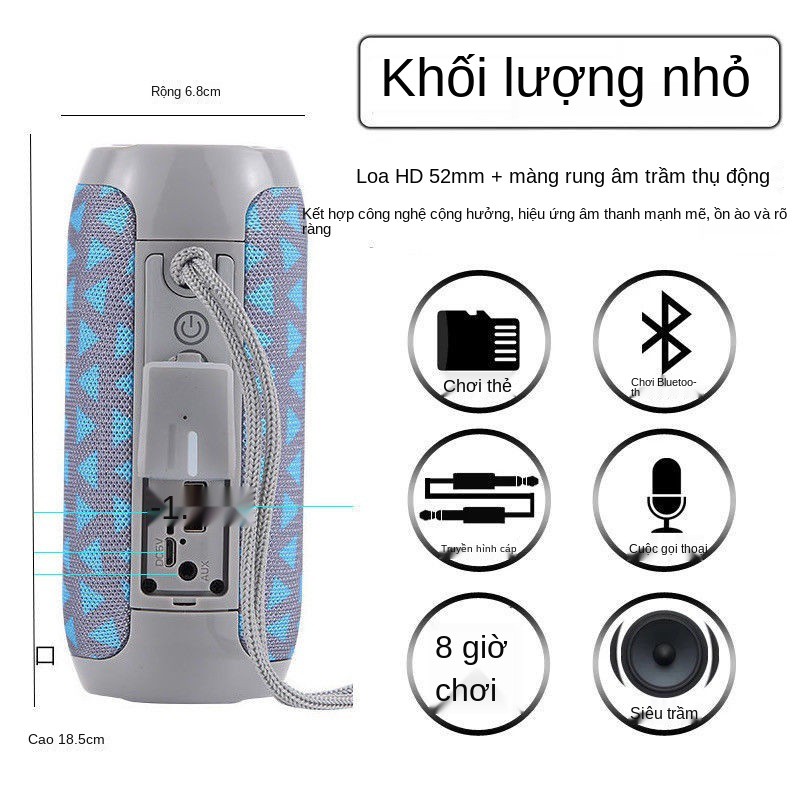 loa bluetooth không dây âm lượng lớn thẻ nhỏ u đĩa thanh trong nhà ngoài trời xe hơi nặng siêu trầm