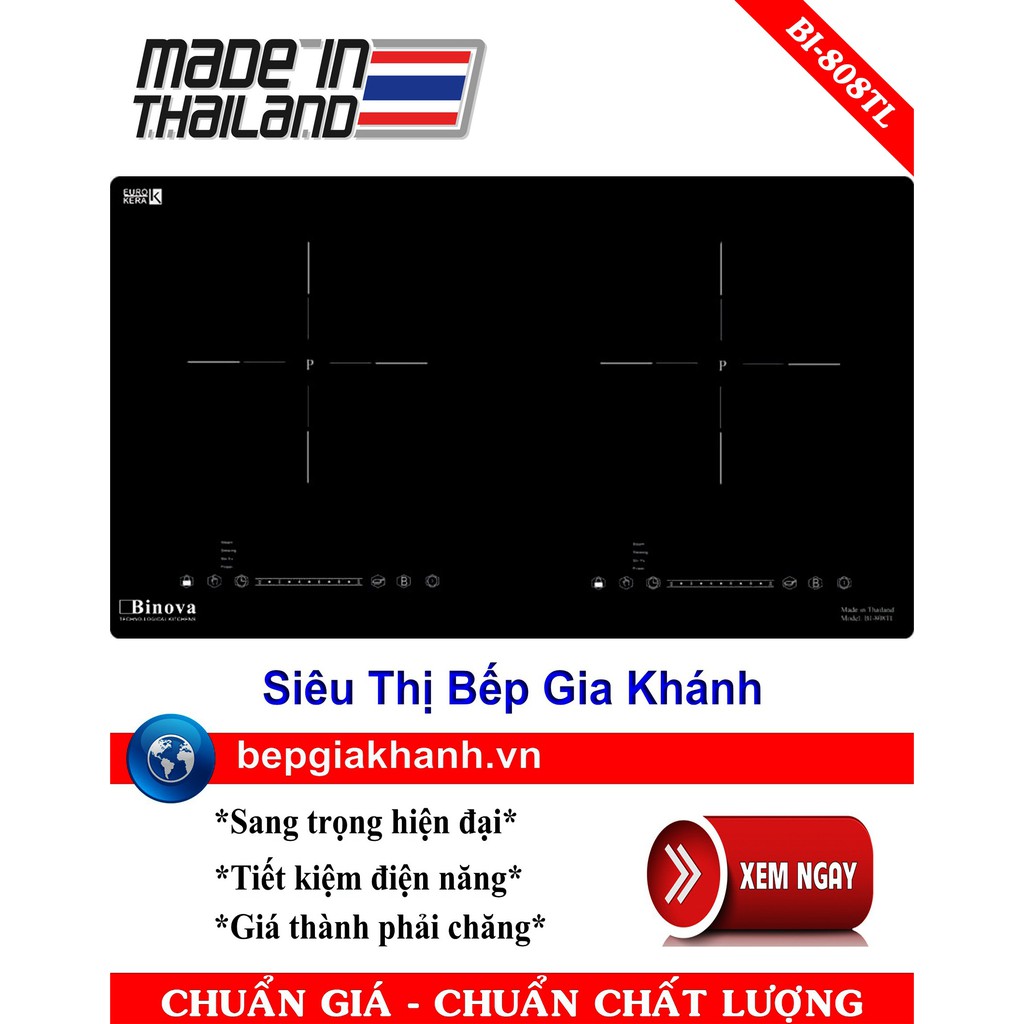 Bếp từ Binova BI-808TL nhập khẩu Thái Lan