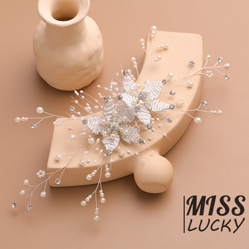 Phụ kiện cài tóc kiểu dáng thời trang thanh tú cho cô dâu