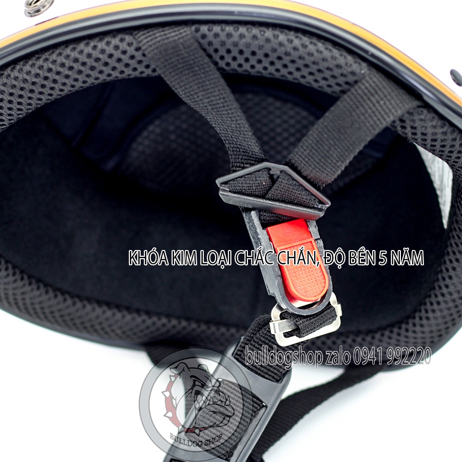 [Nhiều Màu] Mũ Bảo Hiểm Nửa Đầu HP Helmet 03B Gắn Kính B1 - Bulldogshop