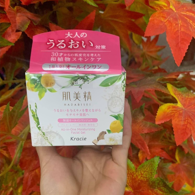 Kem Dưỡng Kracie Dưỡng Trắng Phục Hồi Hadabisei All-In-One Brightening Facial Gel - Hủ 100g
