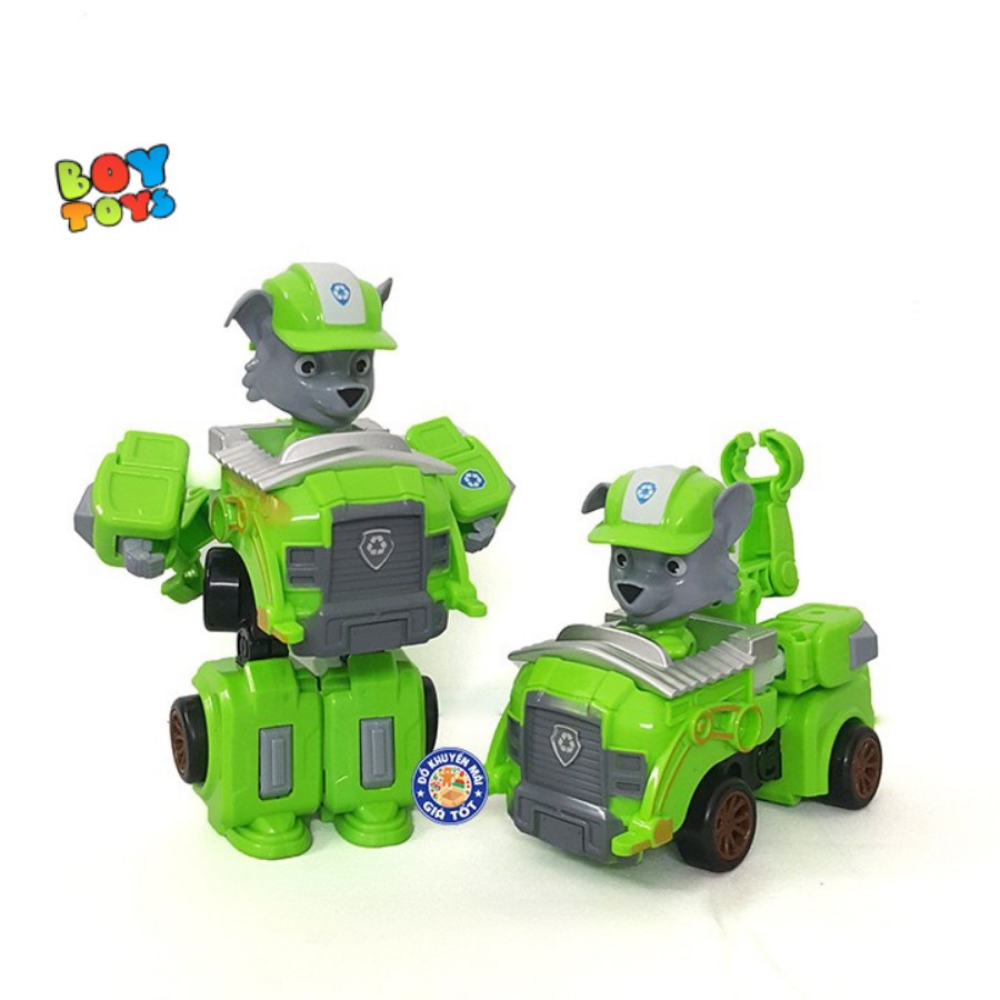 Đồ chơi chó cứu hộ Paw Patrol lắp ráp biến hình 2 trong 1, đồ chơi cho bé thảo sức vui chơi và lắp ghép (mẫu lẻ túi)