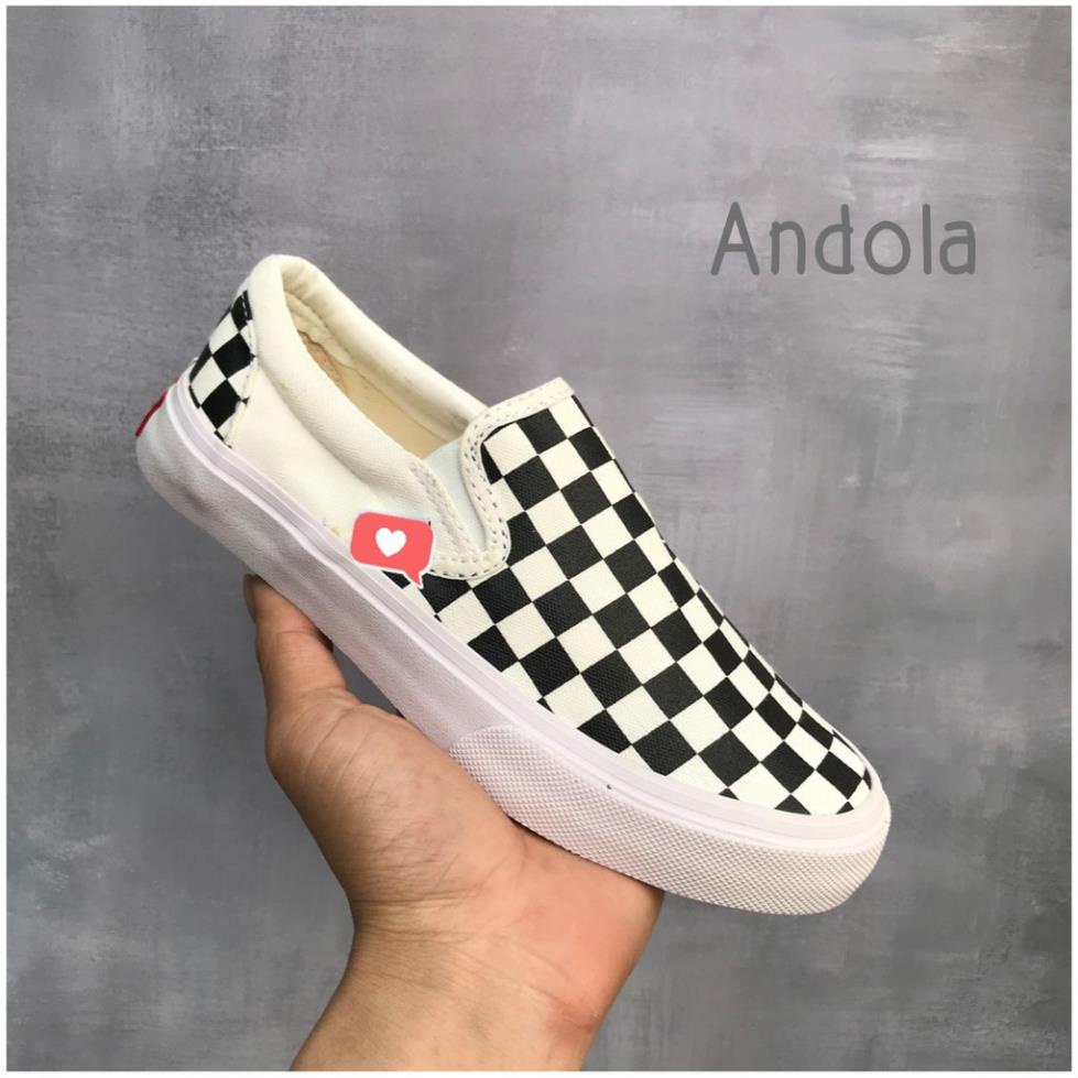 Giày VANS LƯỜI CARO , giày thể thao sneaker van kẻ ô đen trắng