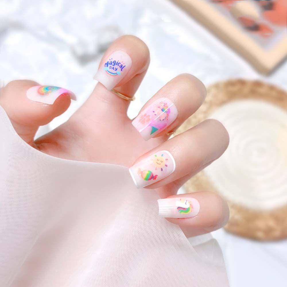 [Hàng mới về] Miếng dán trang trí móng tay họa tiết hoạt hình 3D tùy chọn dễ thương phong cách Nhật Bản