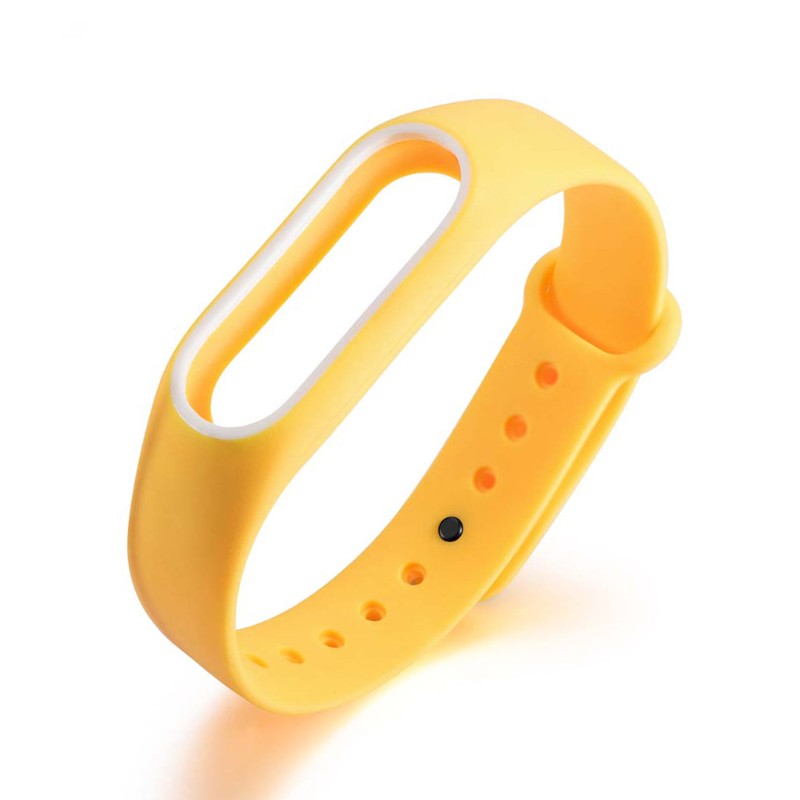 Dây Đeo Thay Thế Chất Liệu Silicon 2 Màu Cho Xiaomi Mi Band 2