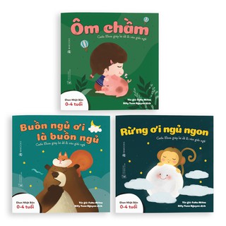 Sách - Combo 3 cuốn Buồn ngủ ơi là buồn ngủ - Dành cho trẻ từ 0 - 4 tuổi - Ehon Nhật Bản