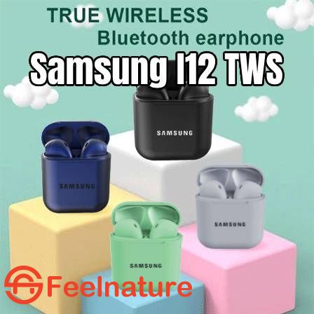 Tai nghe bluetooth không dây mini Samsung inpods I12 TWS 5.0 kèm hộp sạc