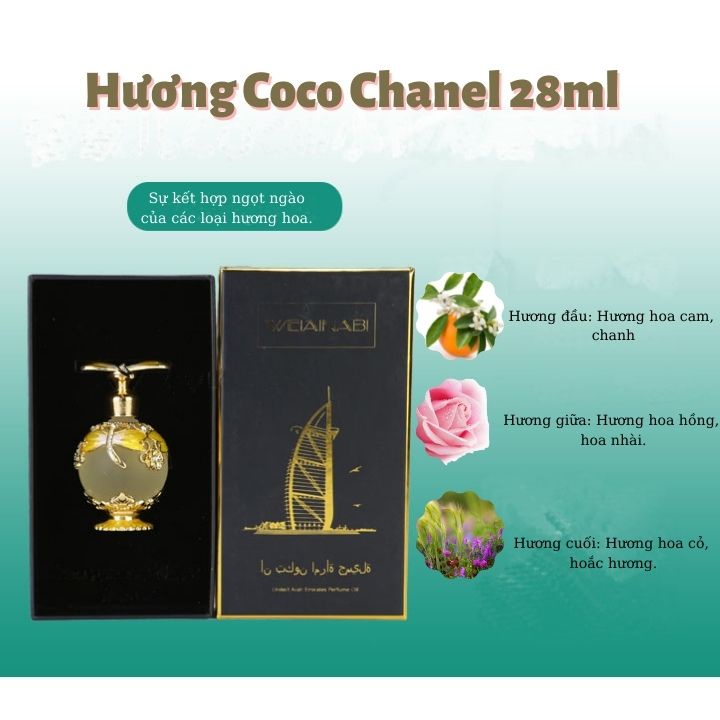 Tinh Dầu Nước Hoa Dubai Hương COCO CHANEL 28ml xincosmetics | BigBuy360 - bigbuy360.vn