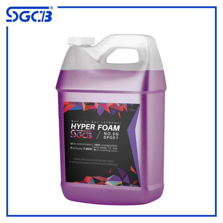 SGCB Dung Dịch Rửa Xe Ô Tô Mô Tô Hyper Foam Loại Bỏ Vết Bẩn 3785 ML USA SG-SP001