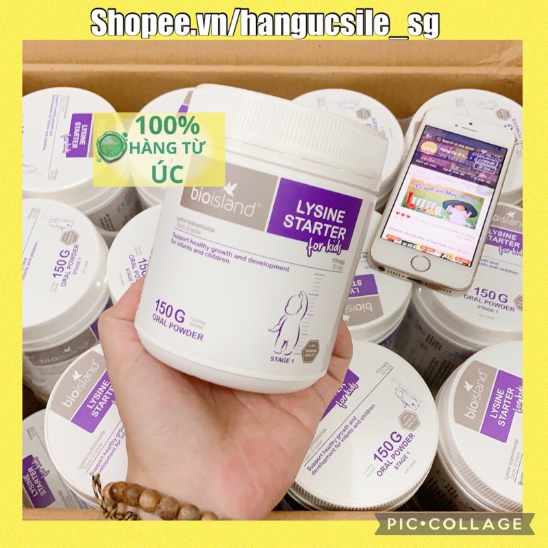 Bột tăng chiều cao Bio Island Lysine Starter