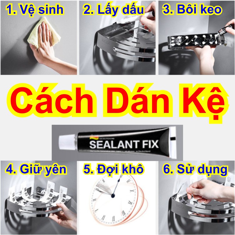 kệ nhà tắm inox dán keo, giá gia dụng tiện ích kệ đựng đồ nhà vệ sinh, rửa chén ... ngăn nắp gọn đẹp sang trọng