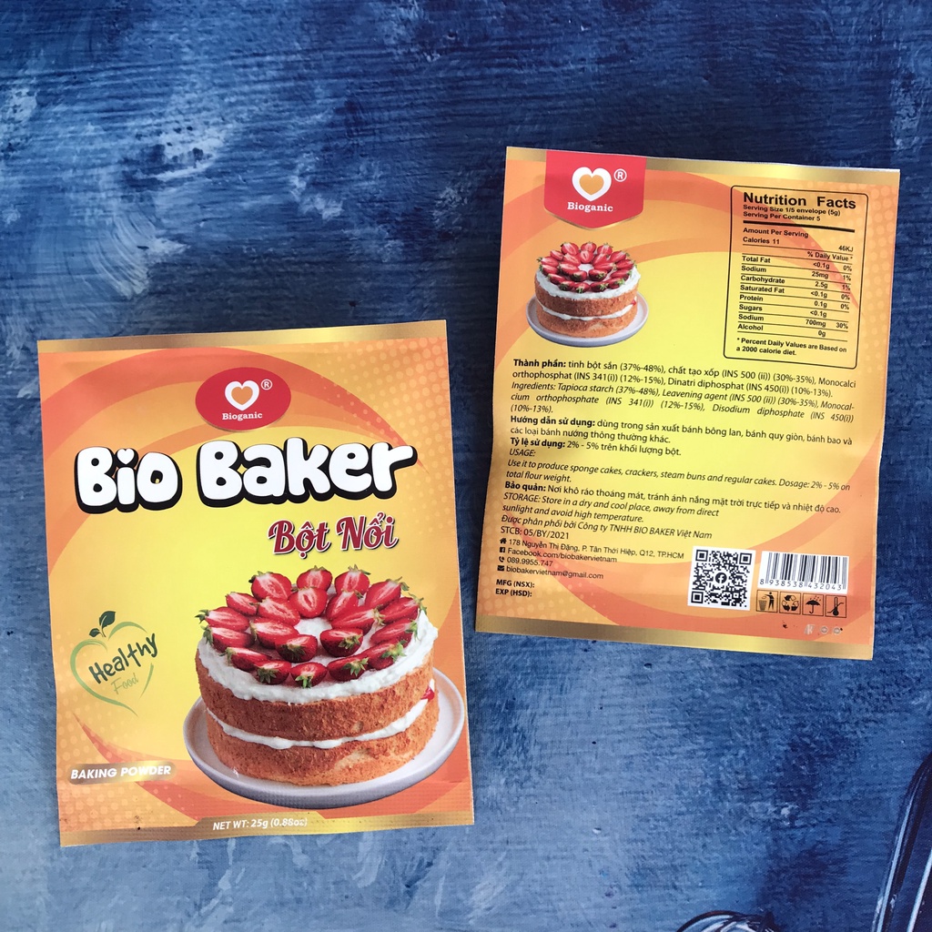 Bột Nổi Làm Bánh BIO BAKER 25gr