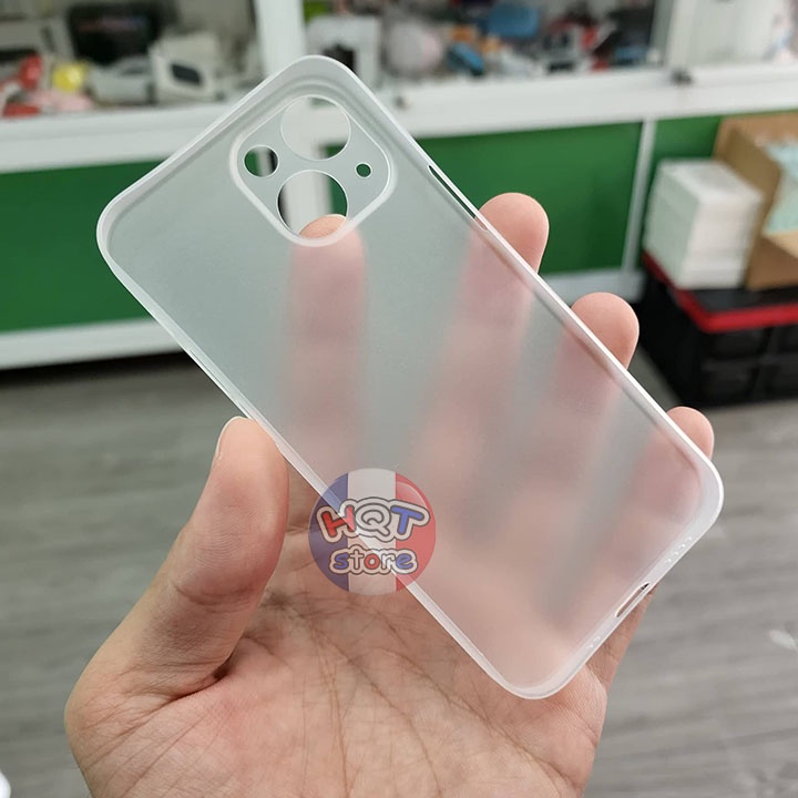 Ốp lưng nhám siêu mỏng Ultra Slim 0.4mm cho IP 13 Pro Max / 13 Pro / 13 / 13 Mini chống bám vân tay