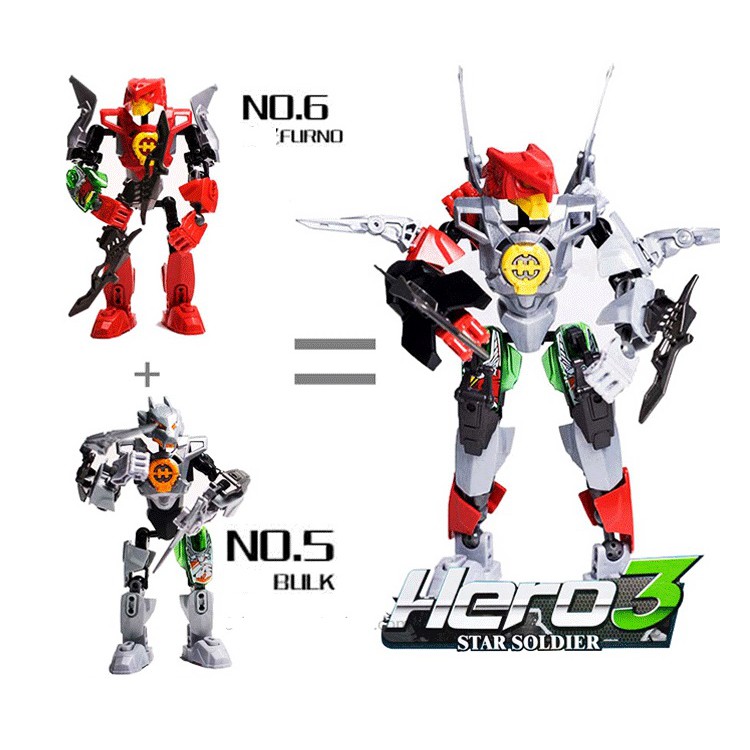 Lắp ráp mô hình Hero Factory 3.0 - đồ chơi hero factory funo Stomer nex  evo bulk stinger