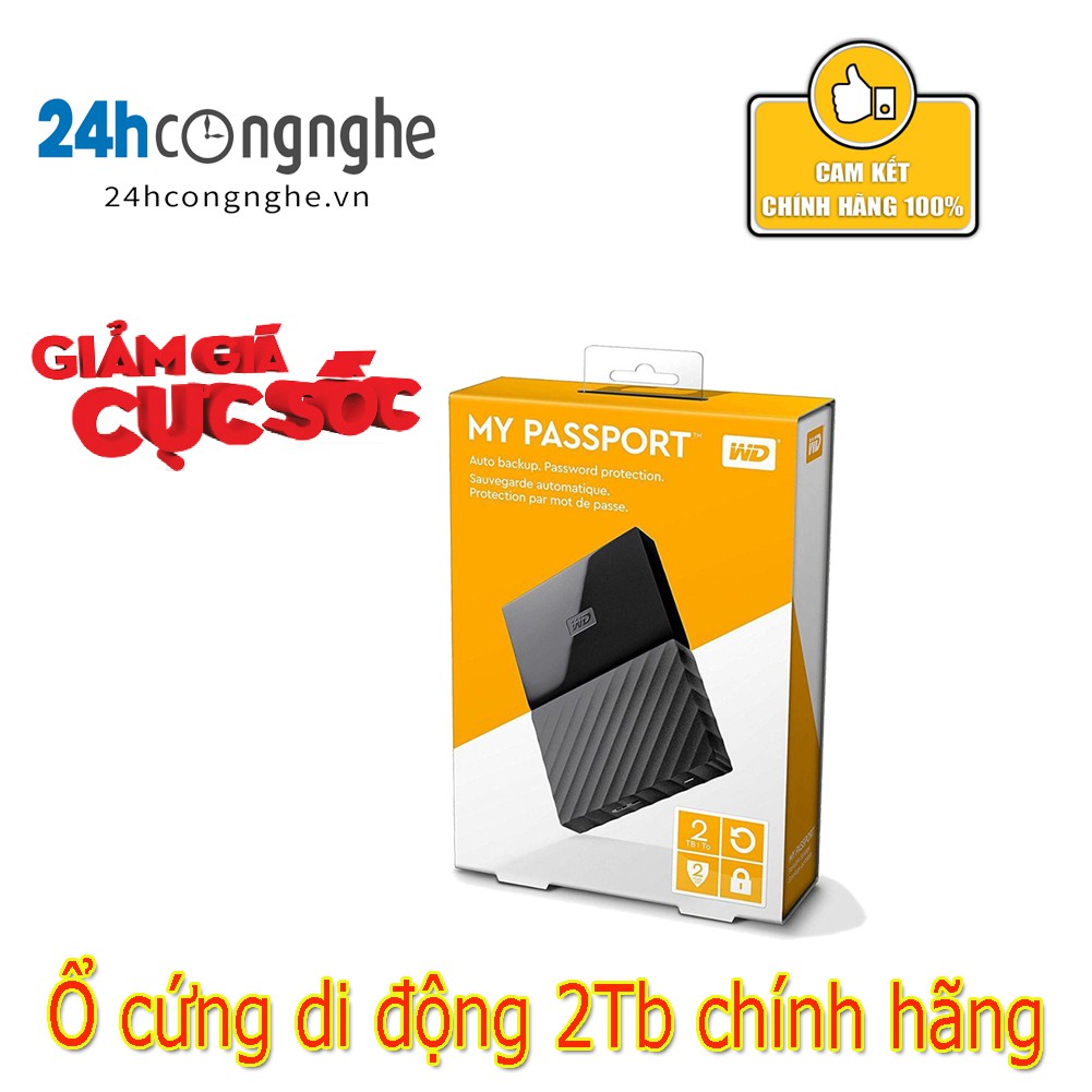 Ổ CỨNG DI ĐỘNG 2TB Gắn Ngoài Chính Hãng