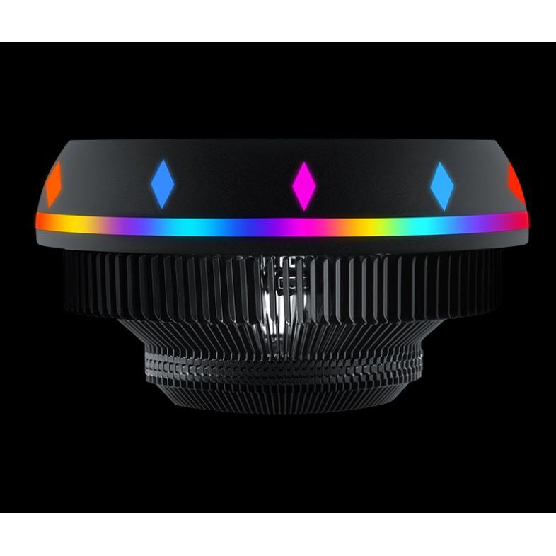 Quạt tản nhiệt UFO đèn LED sặc sỡ