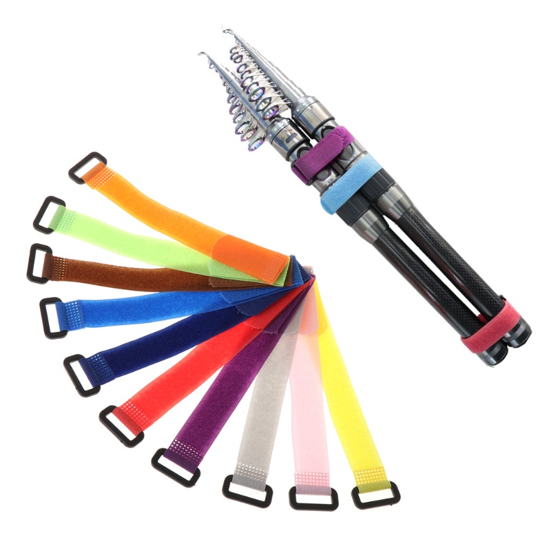 Set 10 Dây Nylon Quấn Cần Câu Cá Có Thể Điều Chỉnh Tiện Dụng