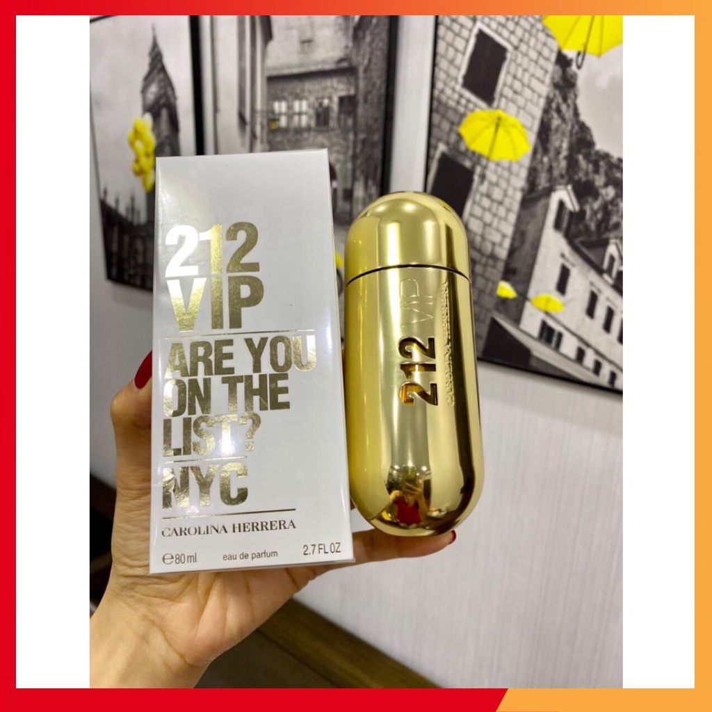 Nước Hoa Nữ 212 VIP Women EDP 80ml nước hoa nữ thơm lâu mùi ngọt nước hoa 212 nữ vàng