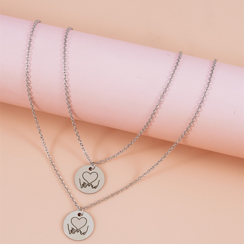 Vòng cổ Thép Titan Mặt Trái Tim Thời Trang Cho Cặp Đôi