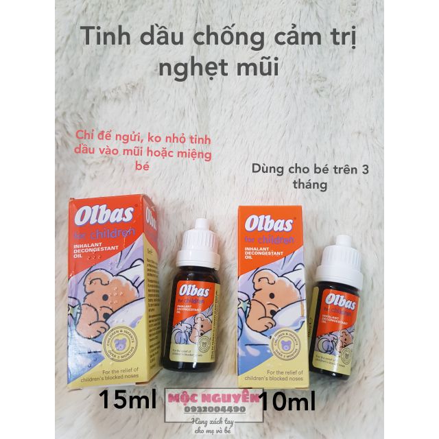 Tinh dầu Olbas chống nghẹt mũi, giúp ngủ ngon