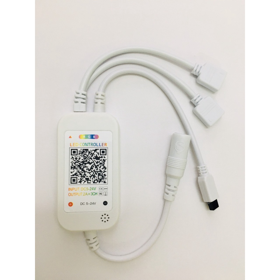 Mạch điều khiển Led cảm biến âm thanh, nháy theo nhạc, Vừa dùng App điện thoại vừa dùng Remote